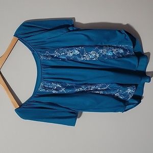 Womens Ana teal top in size medium